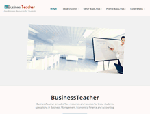 Tablet Screenshot of businessteacher.org.uk